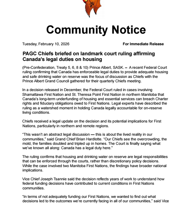 PAGC Community Notice-St. Theresa Point-Briefing
