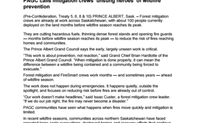 PAGC calls mitigation crews ‘unsung heroes’ of wildfire prevention